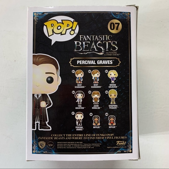 Funko Pop Fantastic Beasts & Where to Find Them Percival Graves #7 New I… - Picture 3 of 6